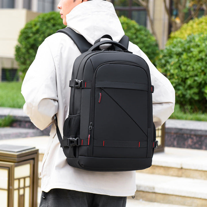 Backpack with ergonomic carrying system and multifunctional compartments Kalsten