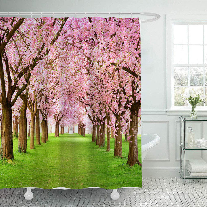 Floral Cherry Blossom Shower Curtain Kalsten