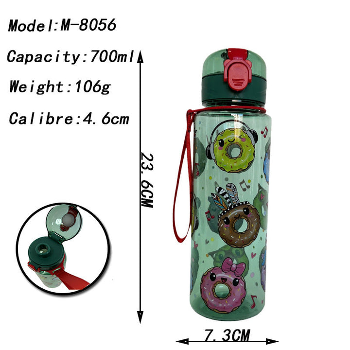 Ladies funny drinking bottle with motif print Kalsten