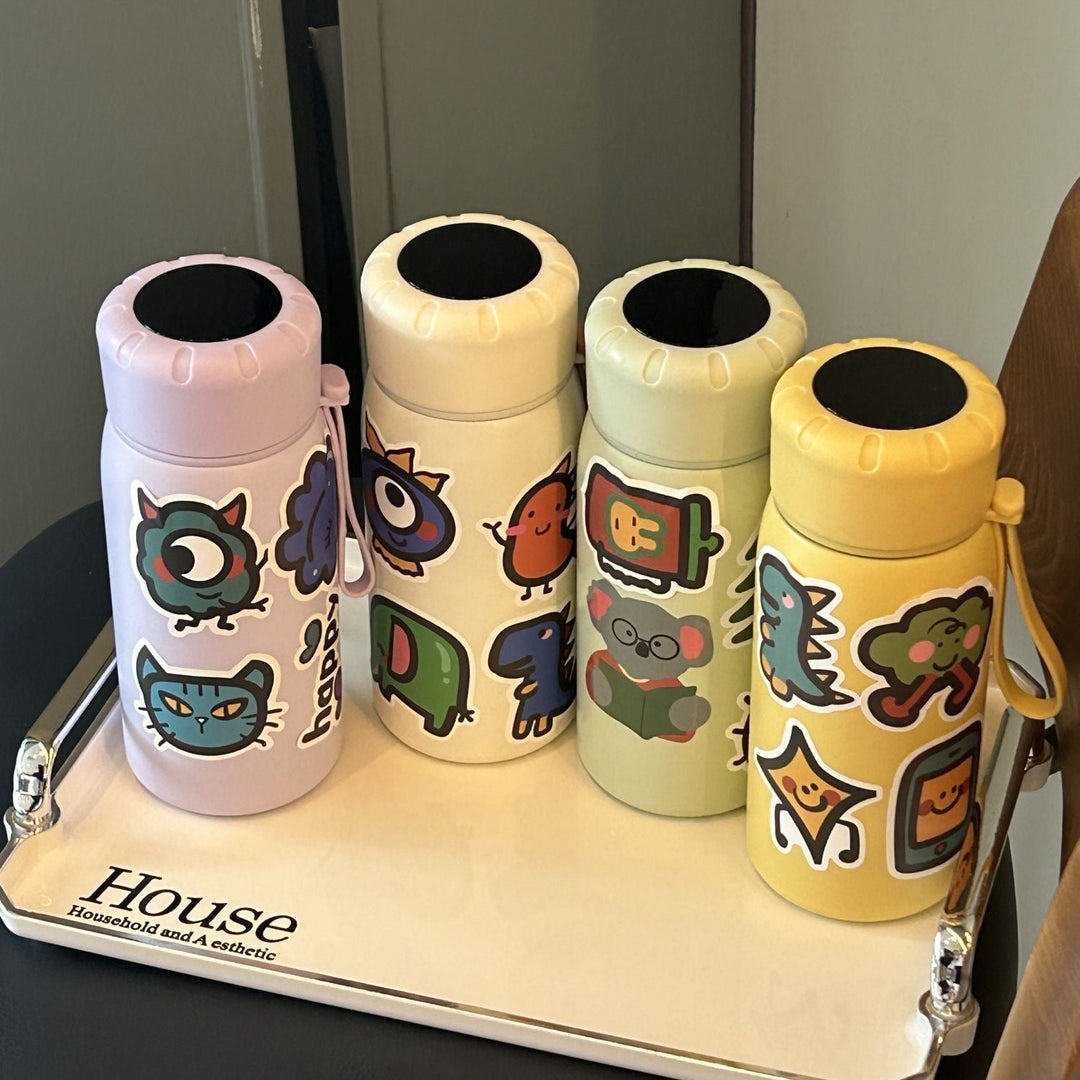 Ladies stylish water bottle with funny sticker motifs Kalsten