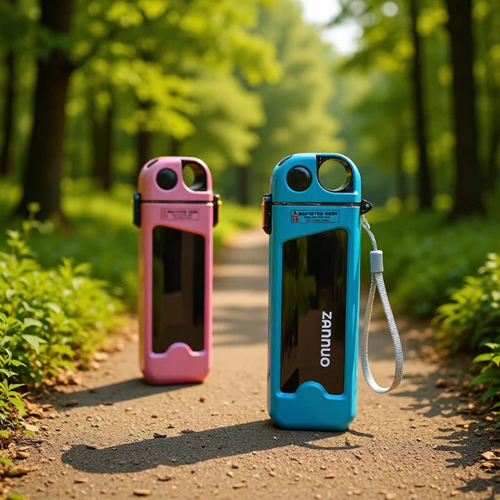 Ladies unique flip-top drinking bottle with viewing window Kalsten