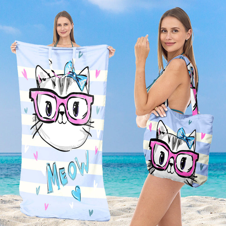 Beach towel with stylish tote bag Kalsten