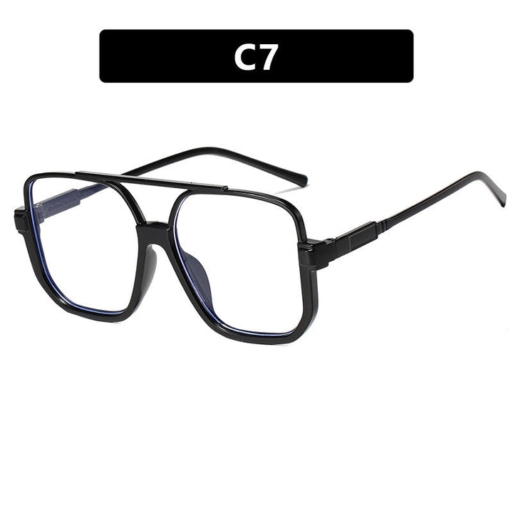Women's trendy square sunglasses with transparent frame Kalsten