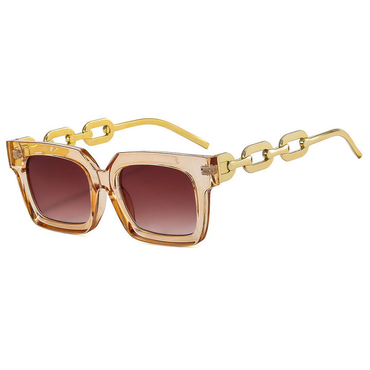 Women’s fashionable square sunglasses with luxurious chain details Kalsten