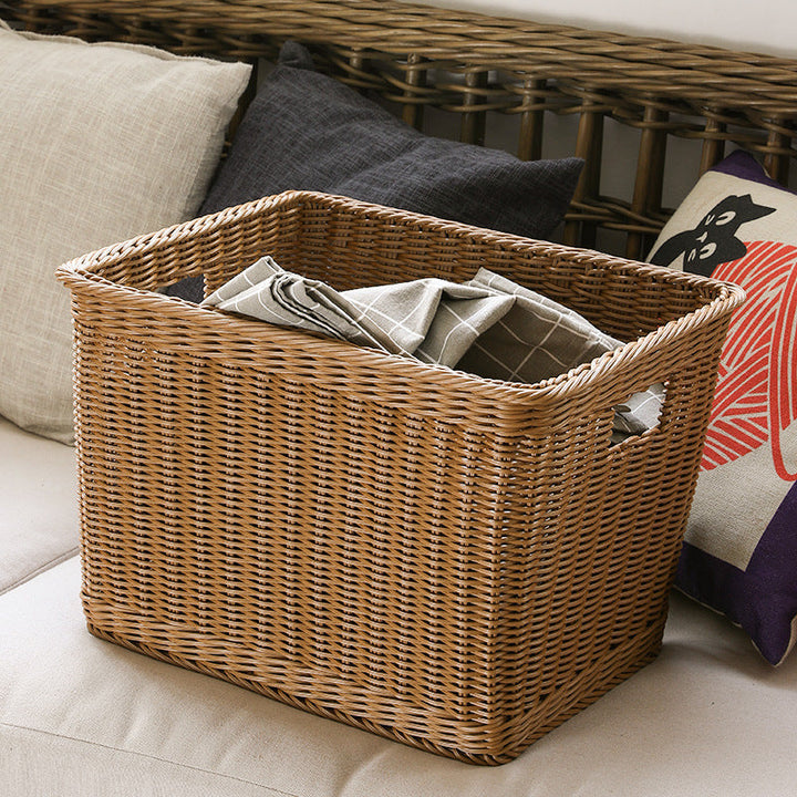 Rectangular Handwoven Storage Bin Kalsten