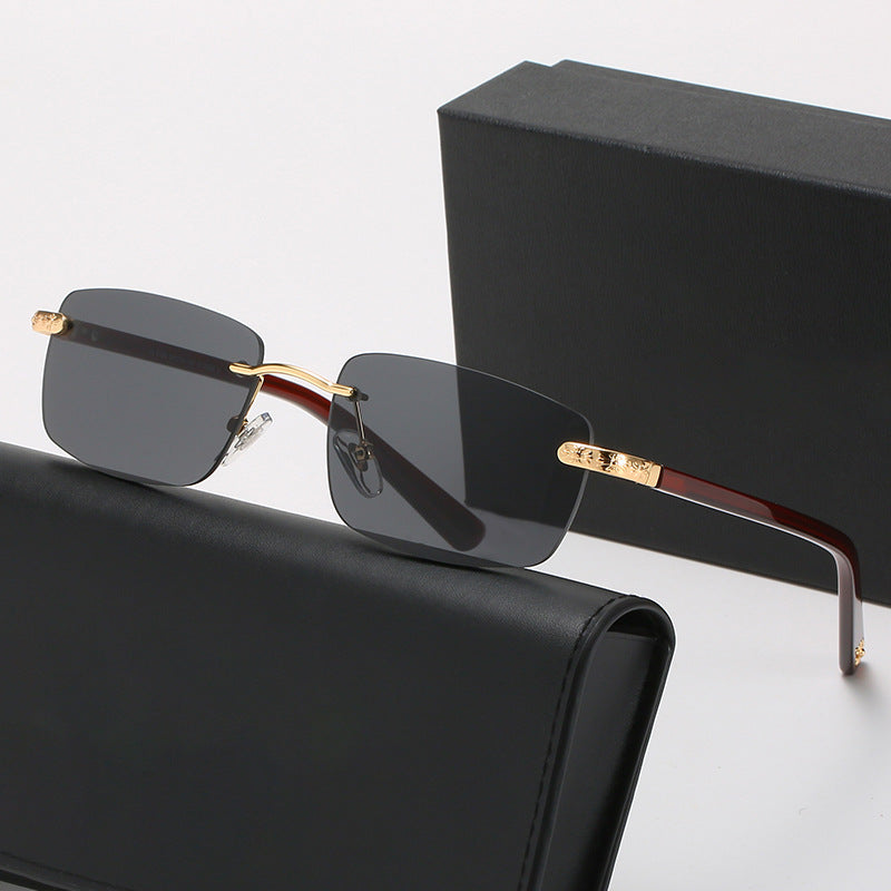 Women's fashionable half-frame glasses with comfortable nose pads and elegant design Kalsten
