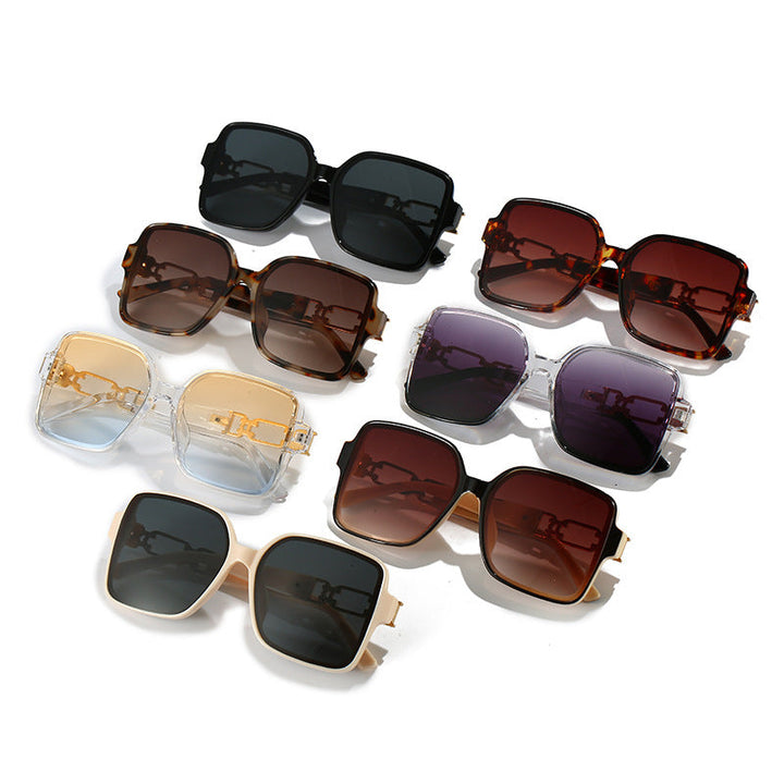 Ladies stylish square sunglasses with luxurious hinge design Kalsten