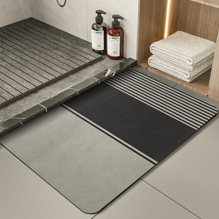 Modern Geometric Bath Mat Kalsten