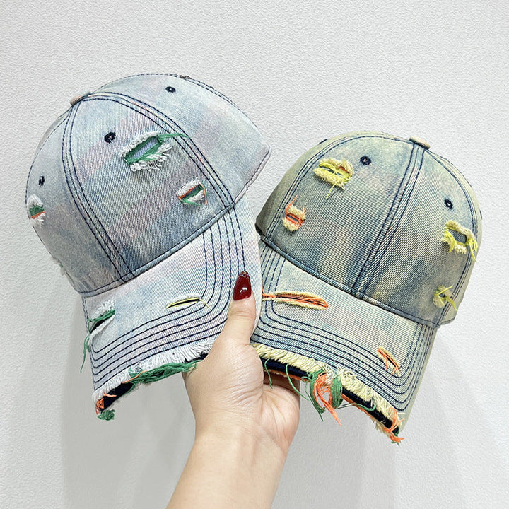 Women's Distressed Denim Baseball Cap Kalsten   1784084142