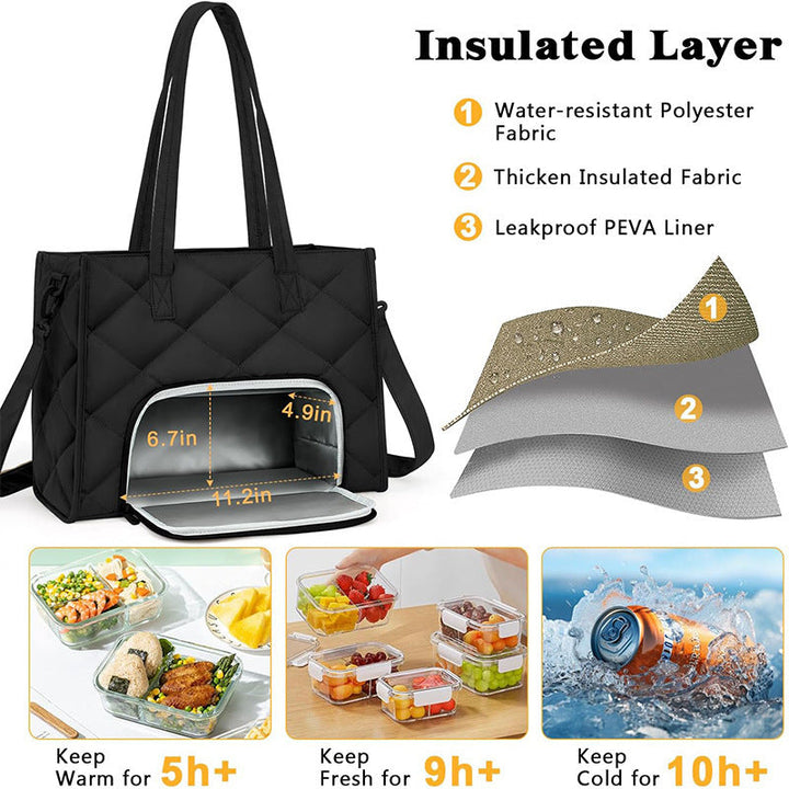 Insulated cooler bag with integrated compartment system Kalsten