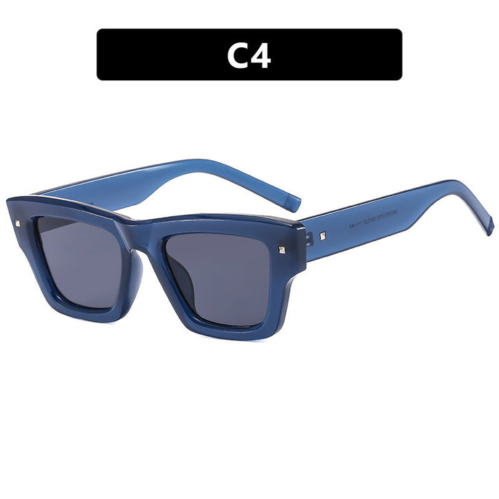 Ladies fashionable rectangular glasses with multifaceted design Kalsten