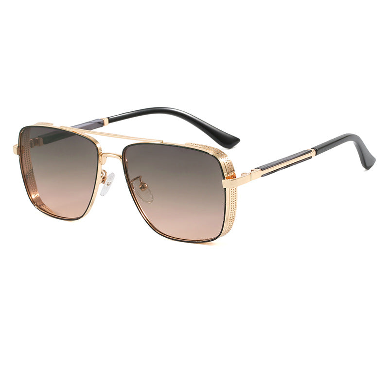 Women's fashionable square sunglasses with luxurious metal accents Kalsten