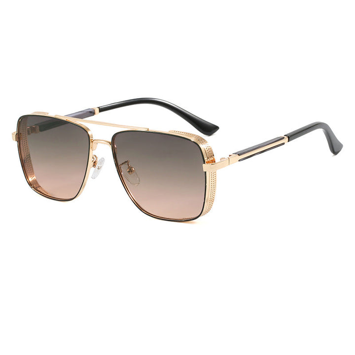 Women's fashionable square sunglasses with luxurious metal accents Kalsten