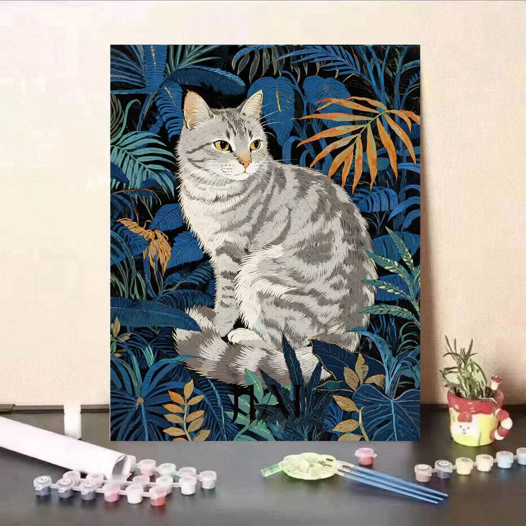 Cat-Themed Paint by Numbers Art Kit Kalsten