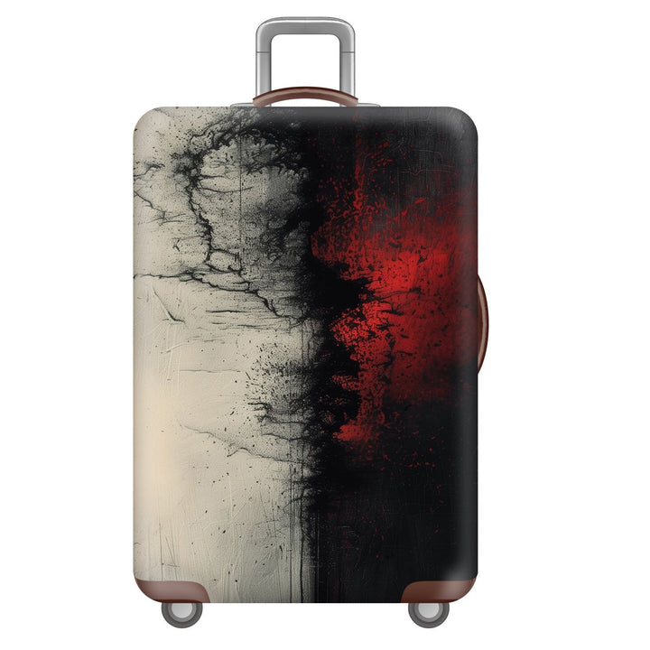 Unisex nan robust hard-shell suitcase with artistic face portrait print and 360° wheels Kalsten