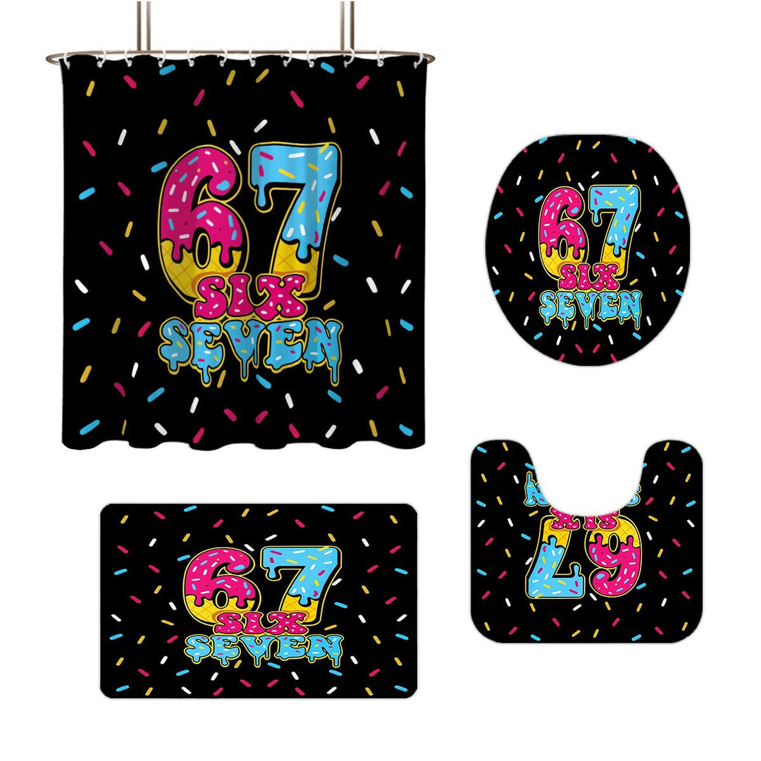 Colorful Dessert-Themed Bathroom Set Kalsten