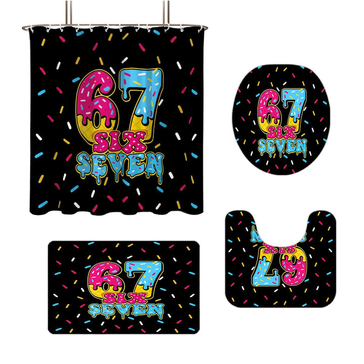 Colorful Dessert-Themed Bathroom Set Kalsten