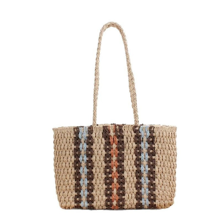 Handmade beach bag with colorful pattern Kalsten
