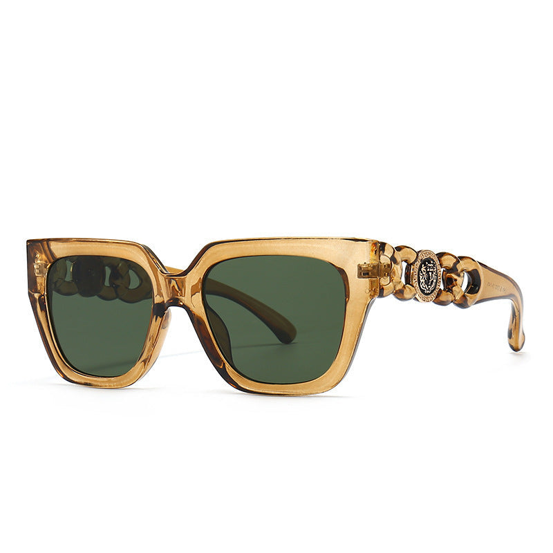 Women's oversized sunglasses with luxurious chain accents Kalsten