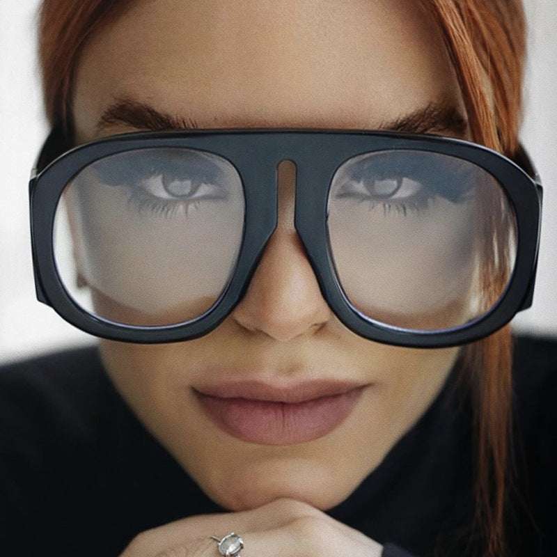 Women's trendy oversized sunglasses with fashionable gradient Kalsten