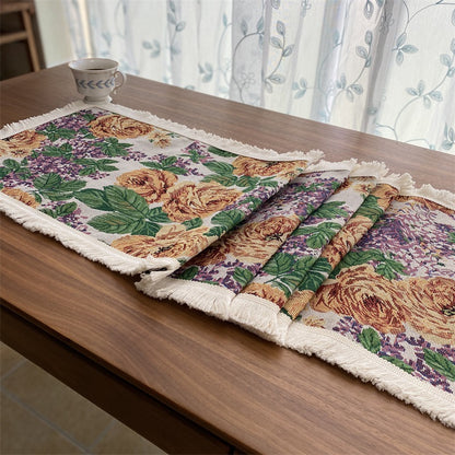 Decorative Bird Pattern Table Runner