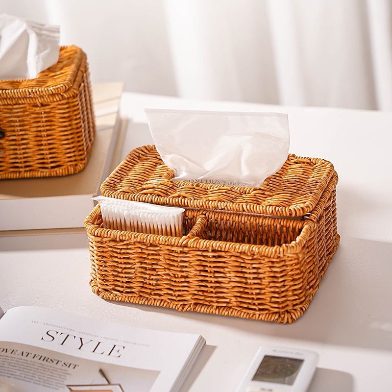 Women Handwoven Storage Box with Lid Kalsten