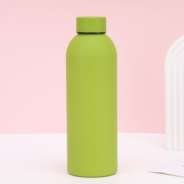Unisex nan vacuum-insulated stainless steel drinking bottle with soft-touch surface and leak-proof screw cap Kalsten