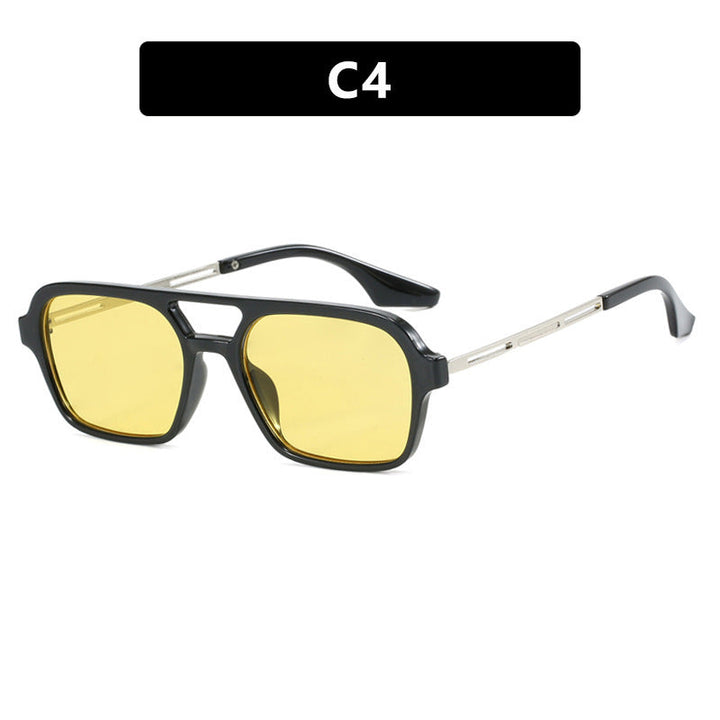 Women's striking square sunglasses with transparent frame Kalsten