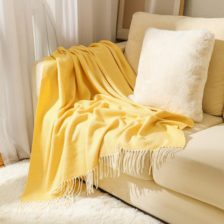 Women's stylish and soft zigzag blanket Kalsten