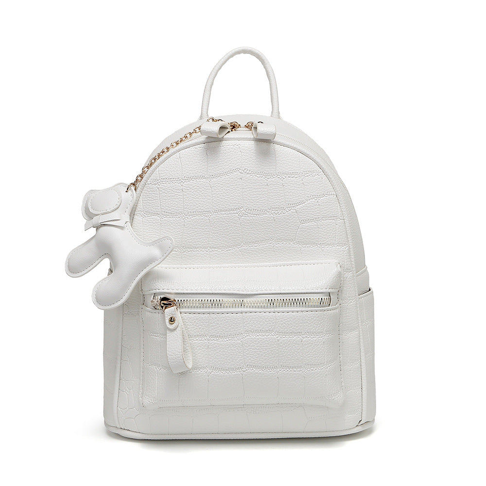 Crocodile-Embossed Mini Chic Backpack Kalsten