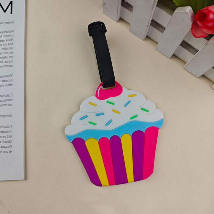Unisex Luggage Tag in Cupcake Design Kalsten
