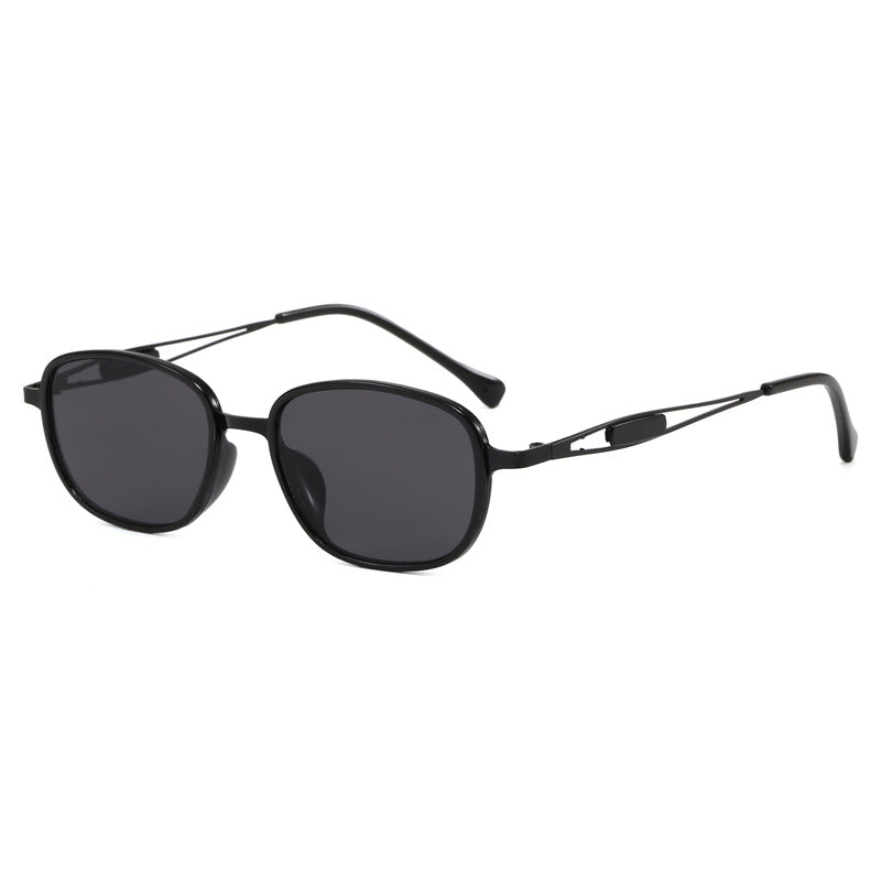 Fashionable sunglasses with square frame and slim metal frame Kalsten