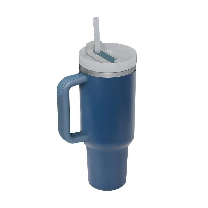 Ladies Insulated Mug with practical handling and integrated straw Kalsten
