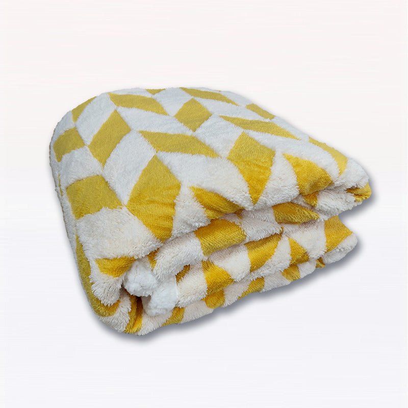 Ladies cuddle blanket with unique houndstooth pattern Kalsten