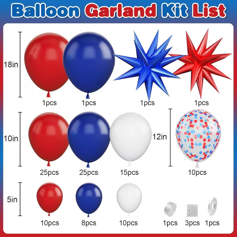 Unisex nan Balloon arch and table decor set with columns, clusters and fireworks attachments Kalsten