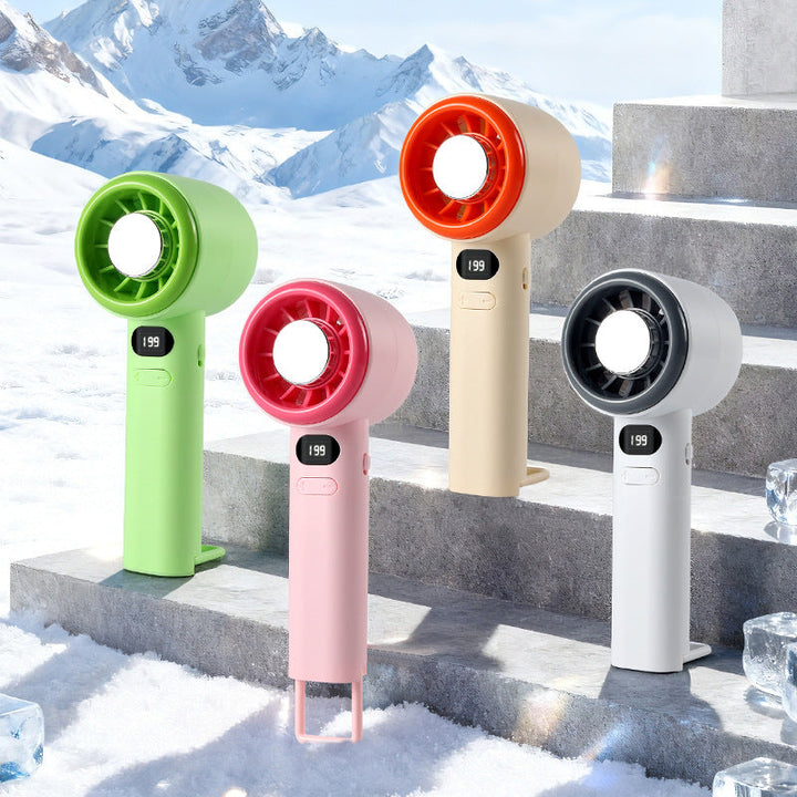 Women's compact handheld fan with LCD display Kalsten