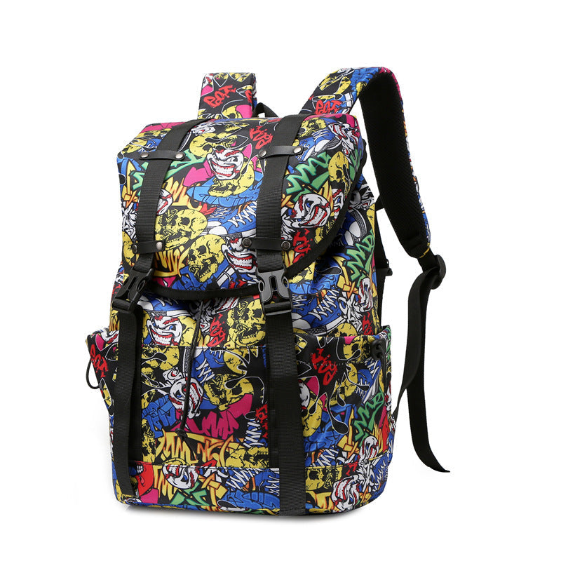 Stylish Leaf-Patterned Backpack Kalsten