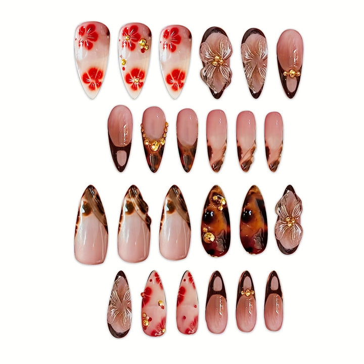 Artistic Stiletto Press-On Nail Art Set Kalsten