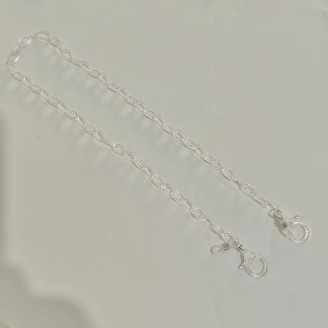 Handmade Glasses Holder Chain Made of Transparent Material Kalsten