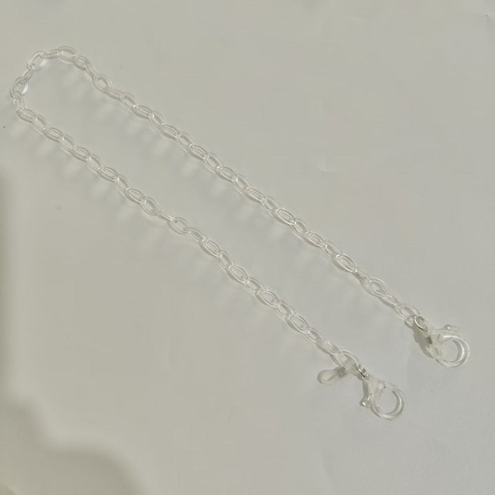 Handmade Glasses Holder Chain Made of Transparent Material Kalsten