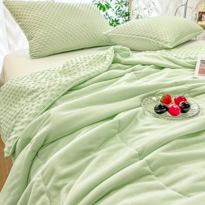 Reversible Textured Ultra-Soft Ice Cream-Like Cooling Summer Comforter | Kalsten