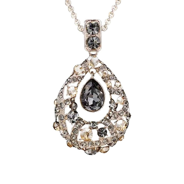 Contemporary Crystal Drop Necklace Kalsten