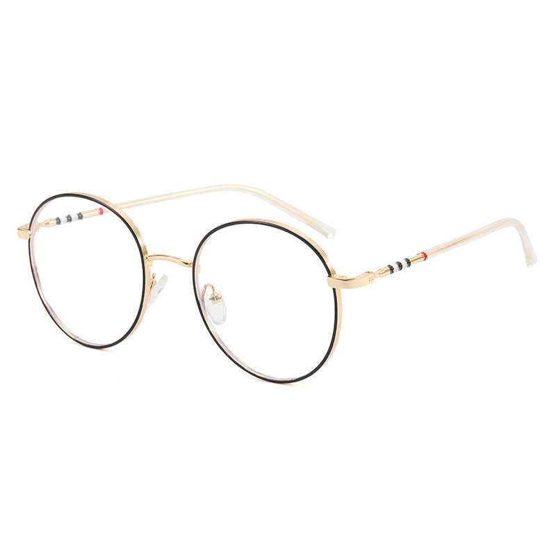 Ladies fashionable round sunglasses with elegant metal frame Kalsten