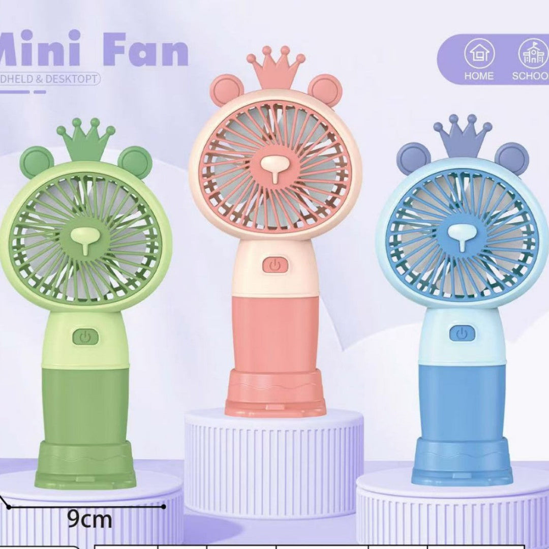 Unisex Handheld Fan with flexible design and integrated USB charging function Kalsten