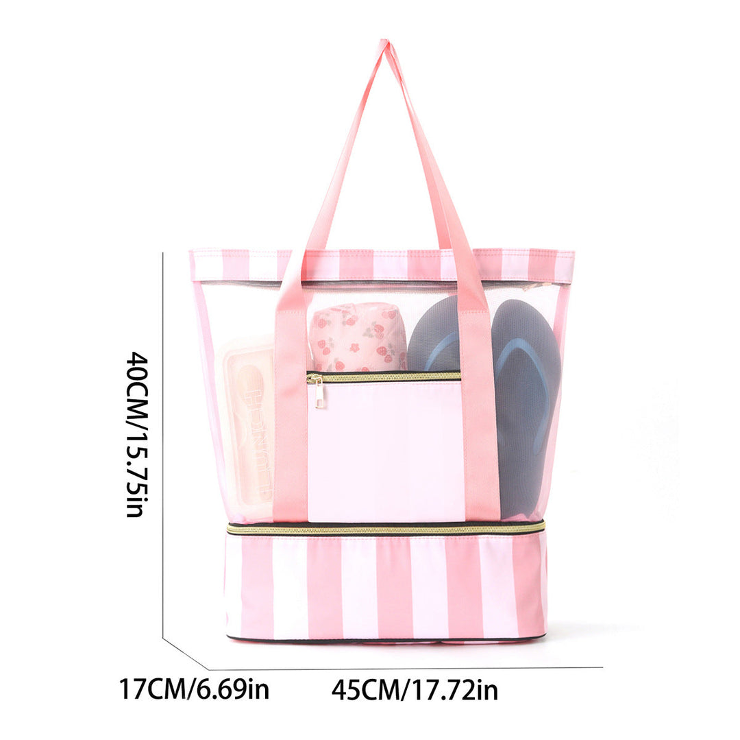 Beach bag with see-through design and large storage Kalsten