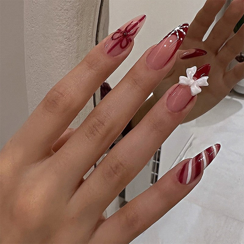 Gradient Style Press-On Nails with Closure Kit Acalora