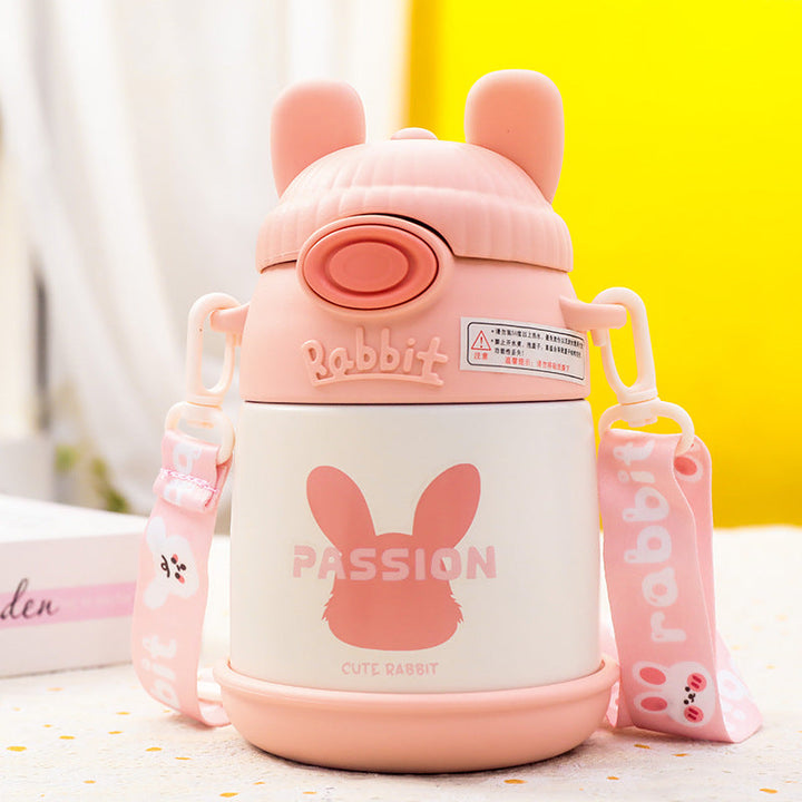 Ladies Insulated Water Bottle with Cute Bunny Design Kalsten