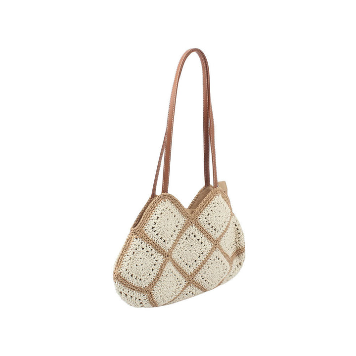 Crochet bag with elegant leather accent Kalsten