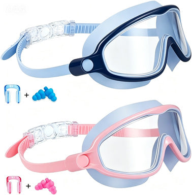 Swim protection goggles with adjustable nose piece and anti-fog technology Kalsten