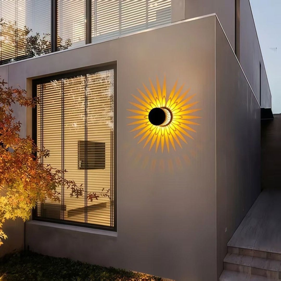 Decorative Solar-Powered Metal Lantern With Geometric Cutout And Warm LED Candle Effect Kalsten